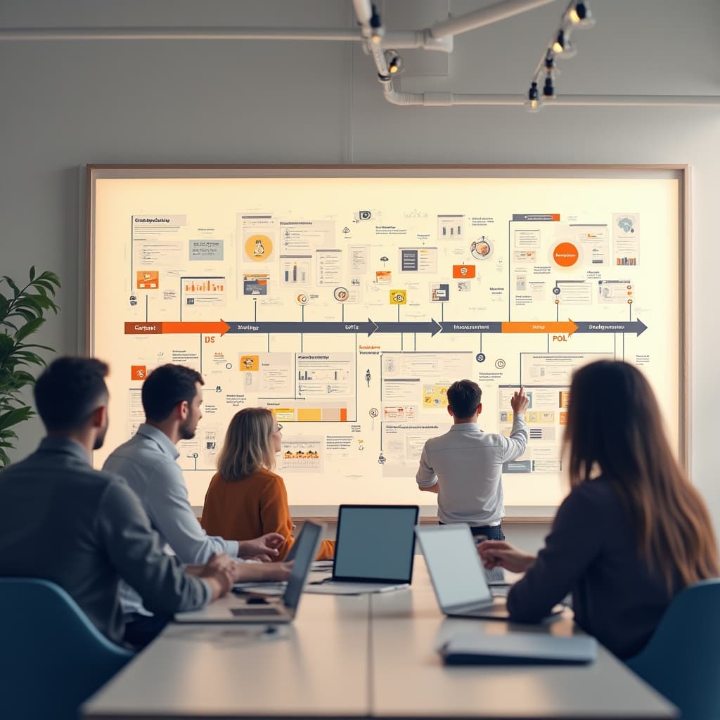Gantt chart illustrating project timeline management.