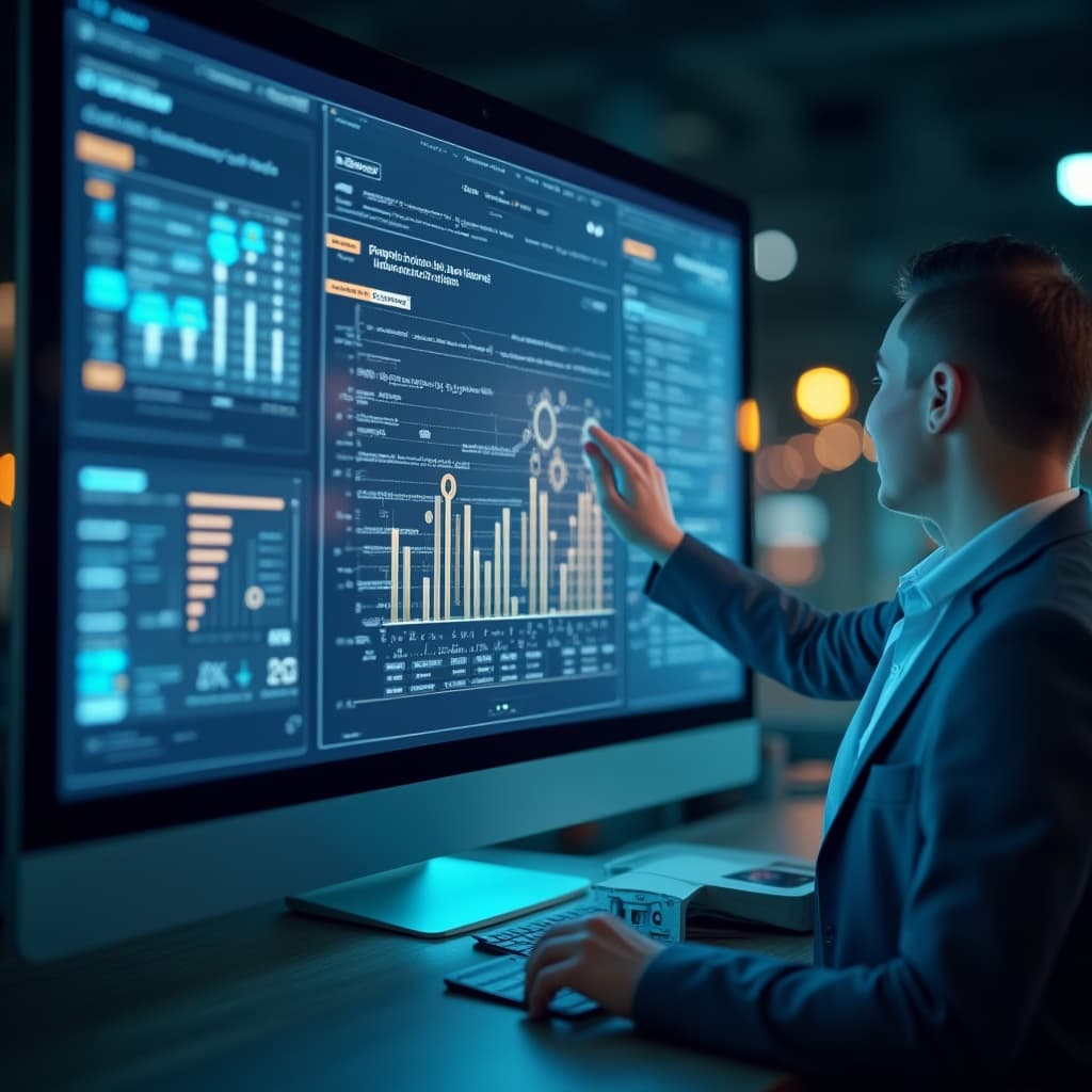 Workflow diagram illustrating business process optimization.