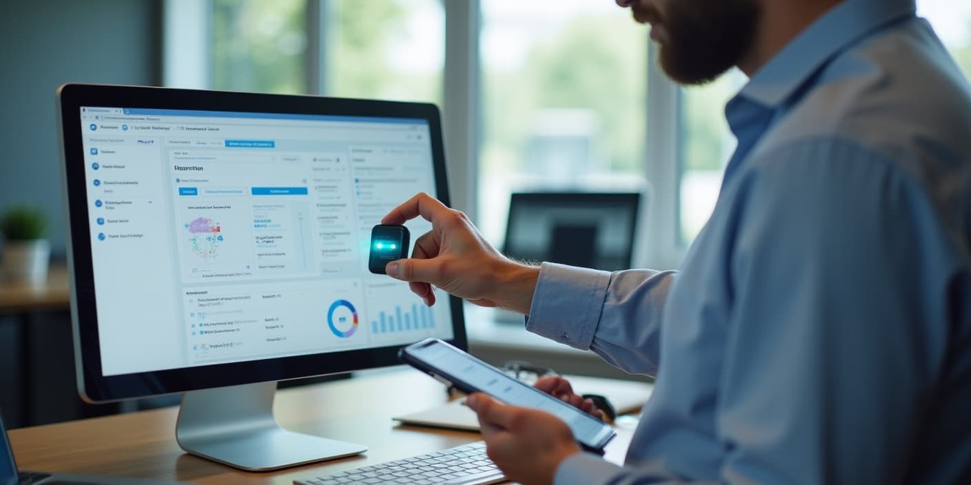 Leave and attendance management calendar interface.