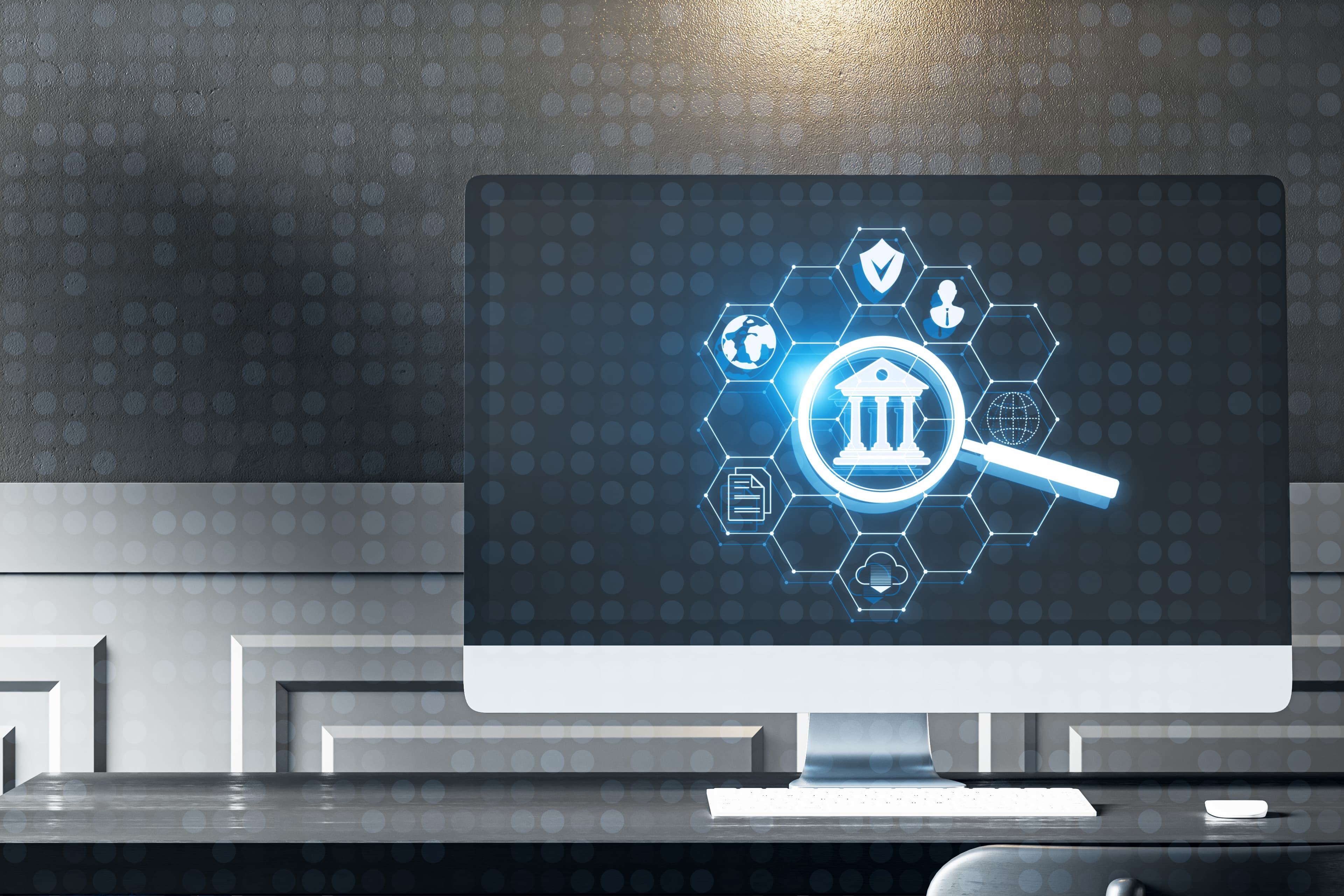 User interacting with a seamless mobile banking application.